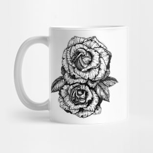 roses in pen and ink Mug